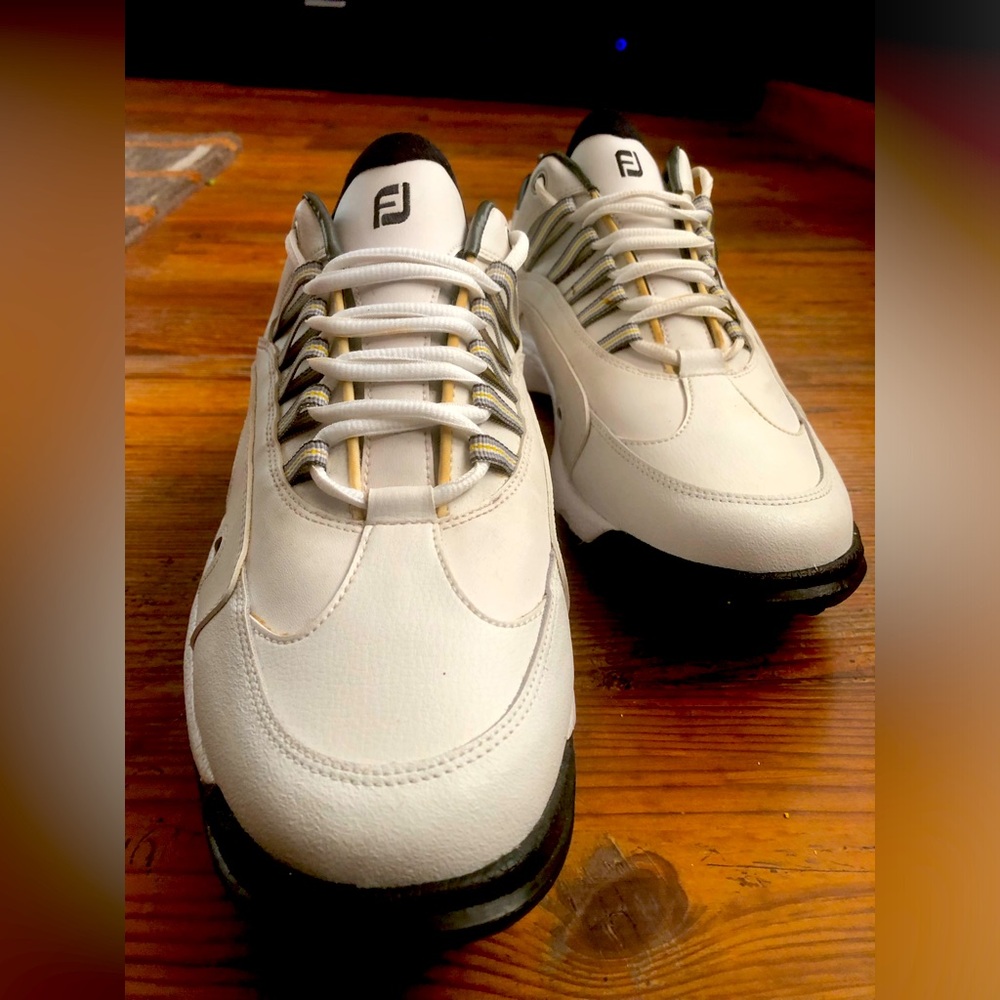 FootJoy White and Black Golf Shoes Classic Design
